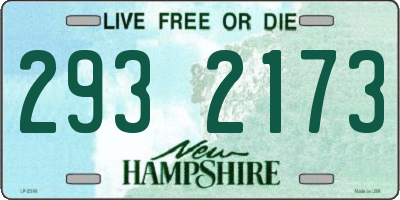 NH license plate 2932173