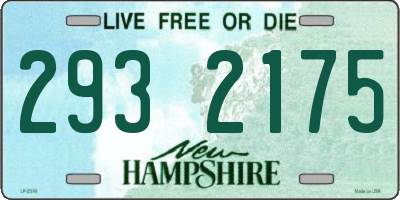 NH license plate 2932175