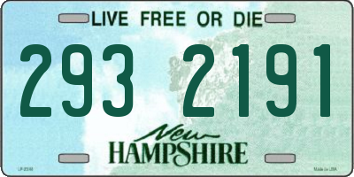 NH license plate 2932191