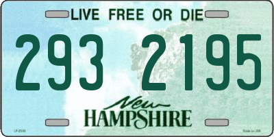 NH license plate 2932195