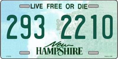 NH license plate 2932210