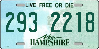 NH license plate 2932218