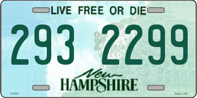 NH license plate 2932299