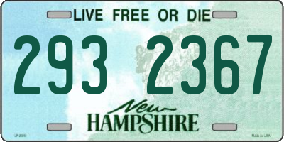 NH license plate 2932367