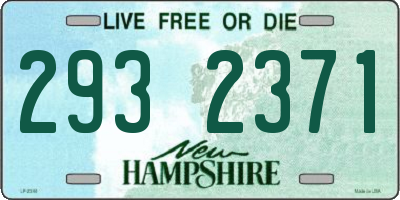 NH license plate 2932371