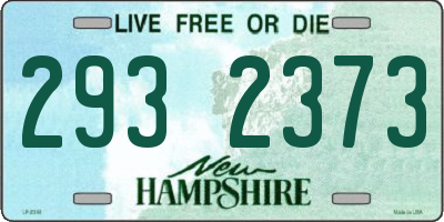 NH license plate 2932373