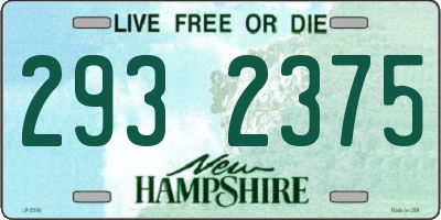 NH license plate 2932375