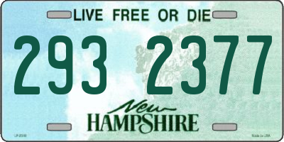 NH license plate 2932377