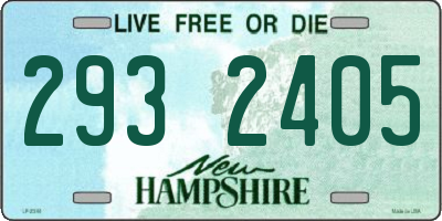 NH license plate 2932405