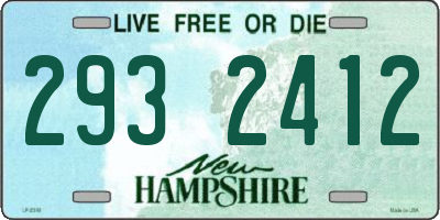 NH license plate 2932412