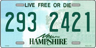 NH license plate 2932421