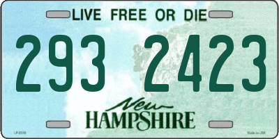 NH license plate 2932423