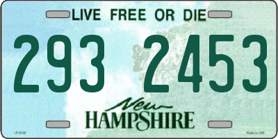NH license plate 2932453