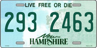 NH license plate 2932463