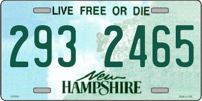 NH license plate 2932465