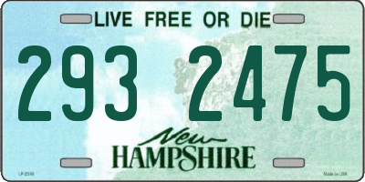 NH license plate 2932475