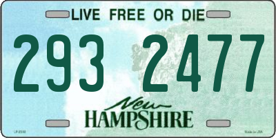 NH license plate 2932477