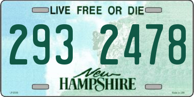 NH license plate 2932478