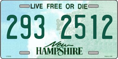 NH license plate 2932512