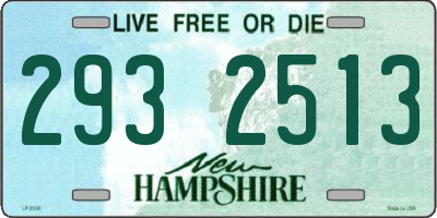 NH license plate 2932513