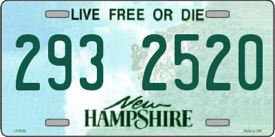 NH license plate 2932520