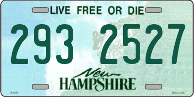 NH license plate 2932527