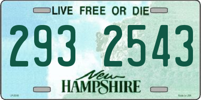 NH license plate 2932543