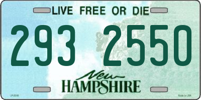 NH license plate 2932550