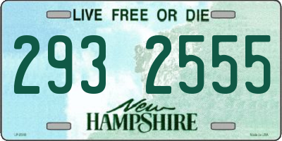 NH license plate 2932555