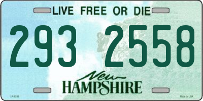 NH license plate 2932558