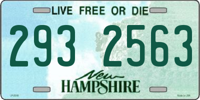 NH license plate 2932563