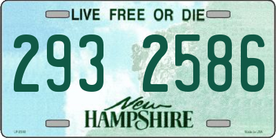 NH license plate 2932586