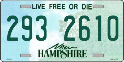 NH license plate 2932610