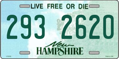 NH license plate 2932620