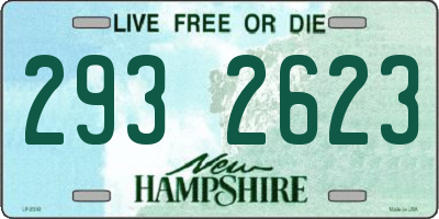 NH license plate 2932623