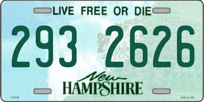 NH license plate 2932626