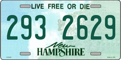 NH license plate 2932629