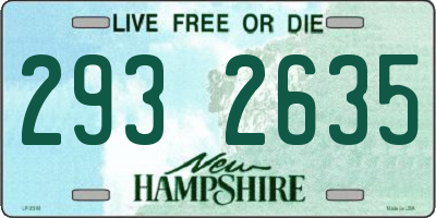 NH license plate 2932635
