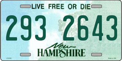 NH license plate 2932643