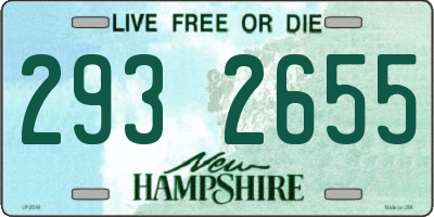 NH license plate 2932655