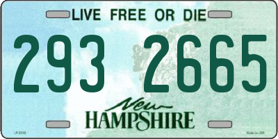 NH license plate 2932665