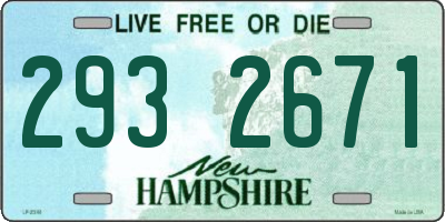 NH license plate 2932671