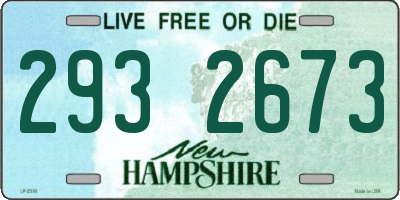 NH license plate 2932673