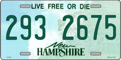 NH license plate 2932675