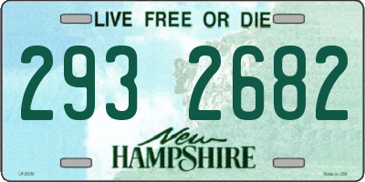 NH license plate 2932682