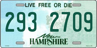 NH license plate 2932709