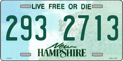 NH license plate 2932713