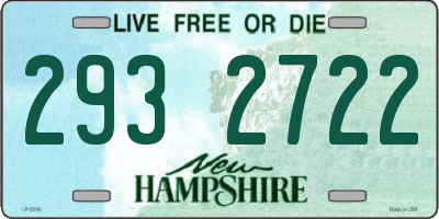NH license plate 2932722