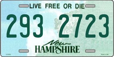NH license plate 2932723