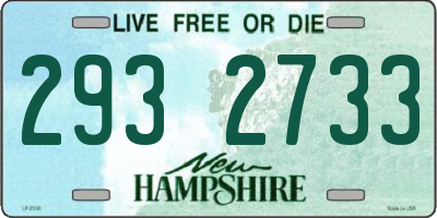 NH license plate 2932733